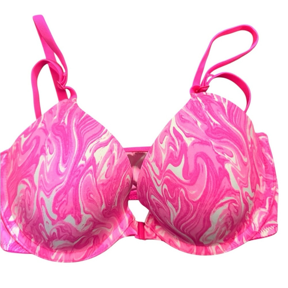 Victoria's Secret Pink and White Swirl Underwire Bra